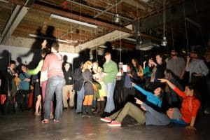 Tony Feher, Free Fall, Opening Night.