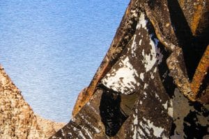 Lily Cox-Richard, detail of Asphalt Manifest: Landscape, 2016