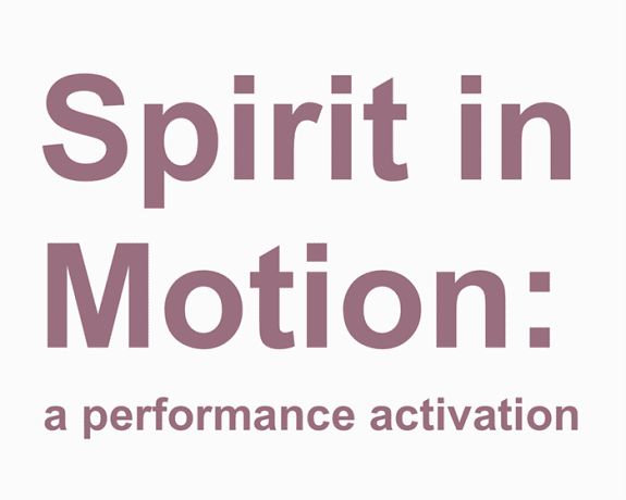 Spirit in Motion.