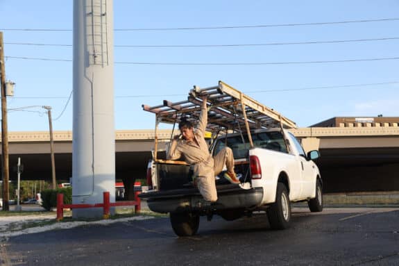 Laura Gutierrez, work-in-progress image for In Tarps I Trust, 2023.